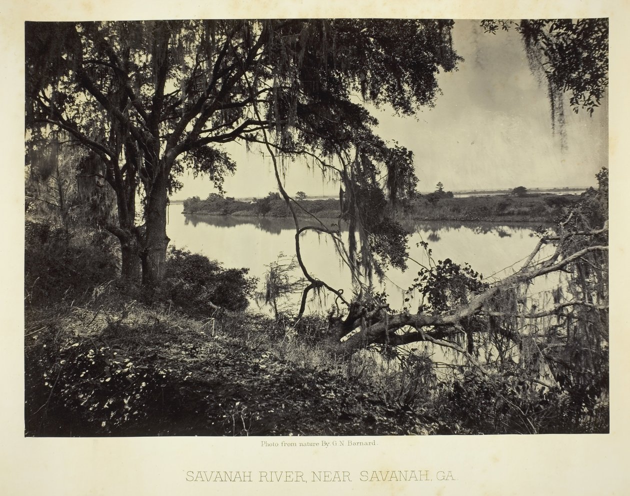 Savannah River, nær Savannah, GA, 1866. af George N. Barnard
