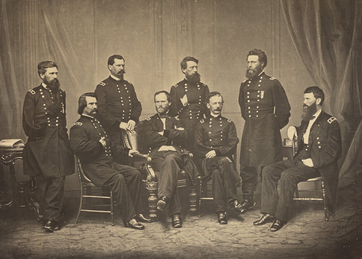 Sherman og hans generaler af George N. Barnard