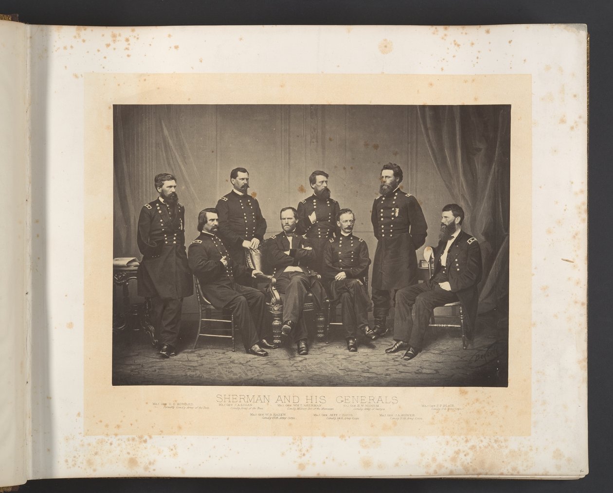 Sherman og hans generaler af George N. Barnard