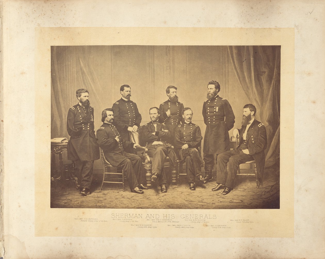 Sherman og hans generaler af George N. Barnard