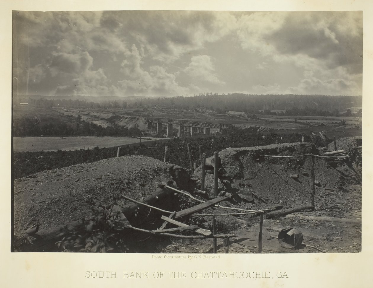 South Bank of the Chattahoochie, Ga., 1866. af George N. Barnard