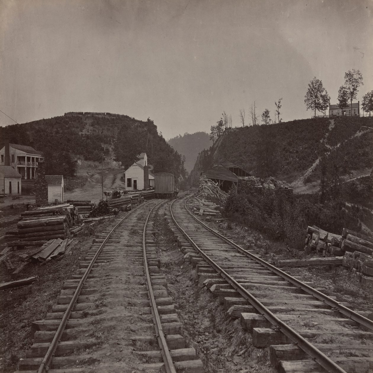 Allatoona-passet, set mod nord, Georgia af George N. Barnard