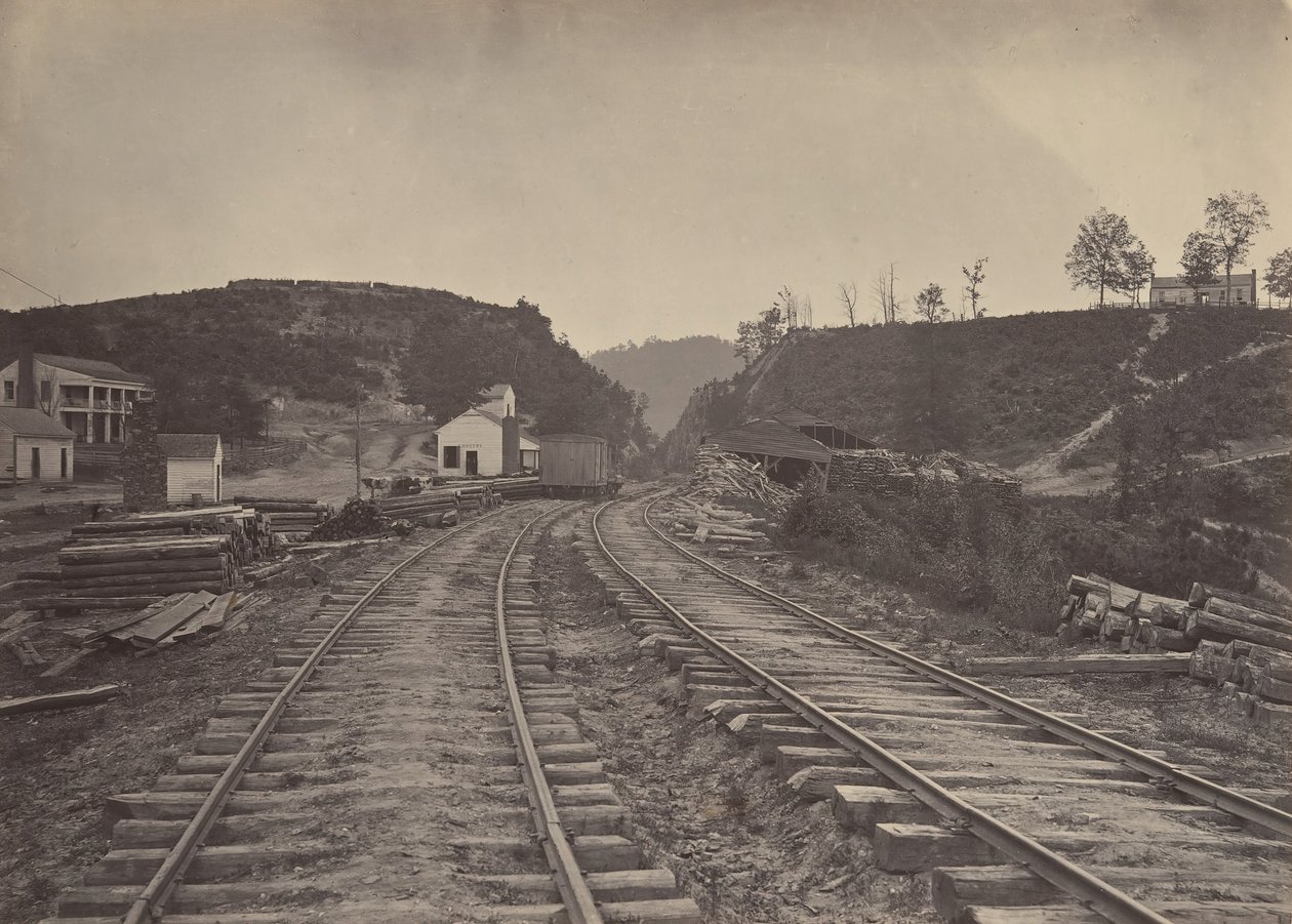 Allatoona Pass Looking North, Georgia, 1860