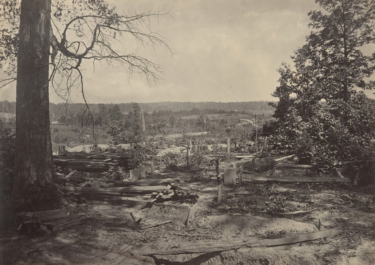 Slagmarken ved Peach Tree Creek, Georgia, 1860