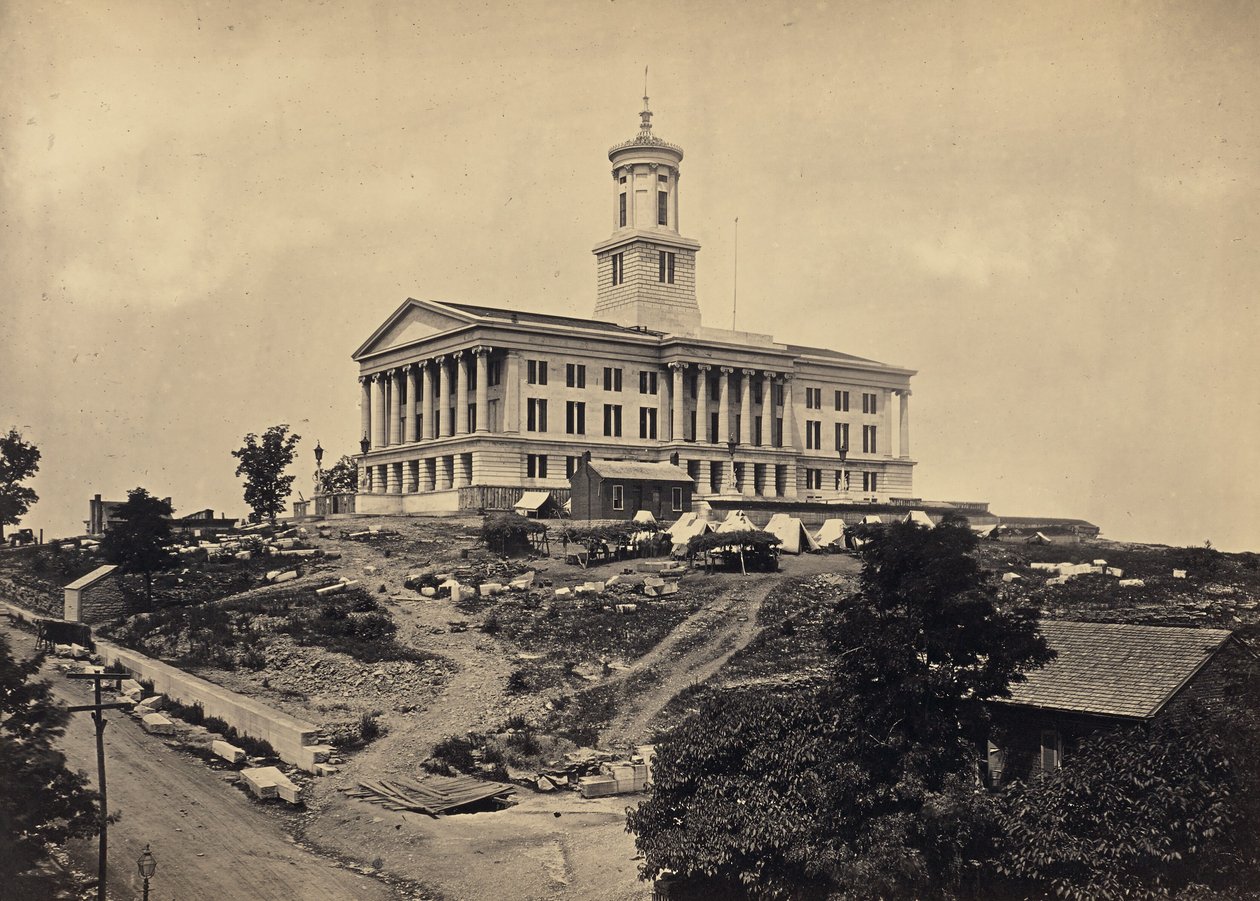 The Capitol, Nashville, Tennessee af George N. Barnard