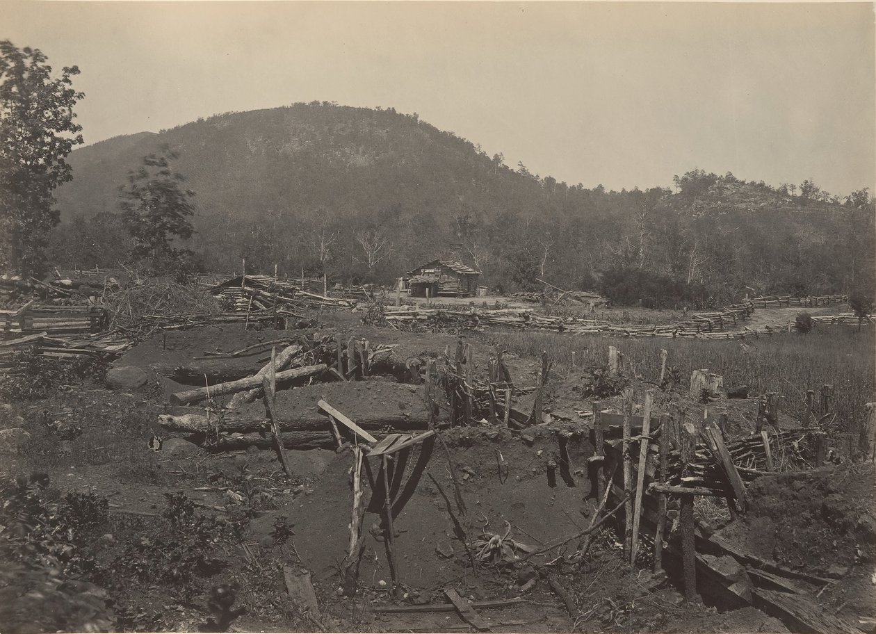 Fronten af Kenesaw Mountain, Georgia, 1860