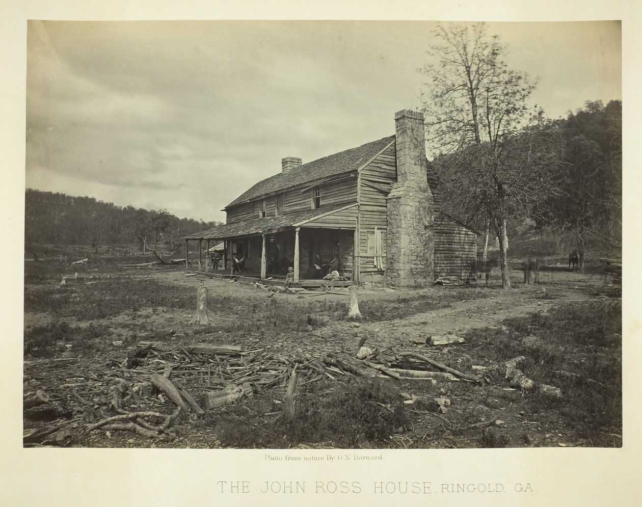 John Ross House, Ringgold, GA, 1866. af George N. Barnard
