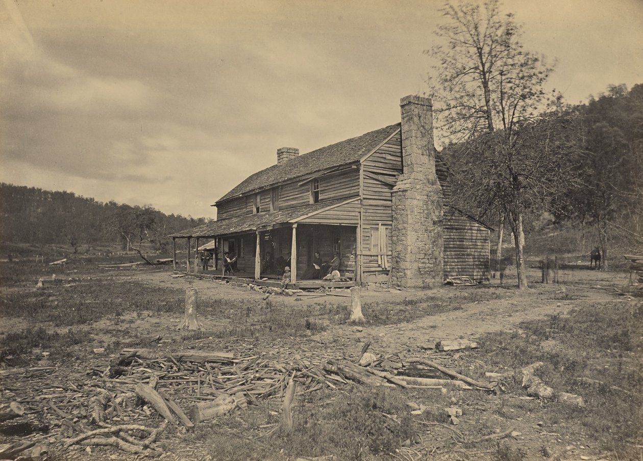 John Ross-huset, Ringold, Georgia af George N. Barnard