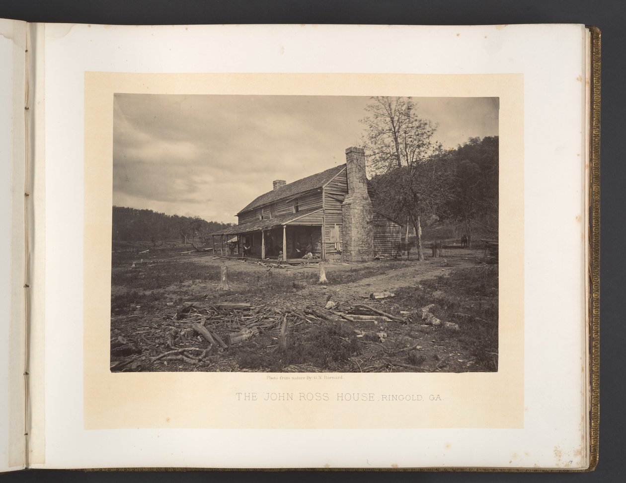 John Ross-huset, Ringold, Georgia af George N. Barnard