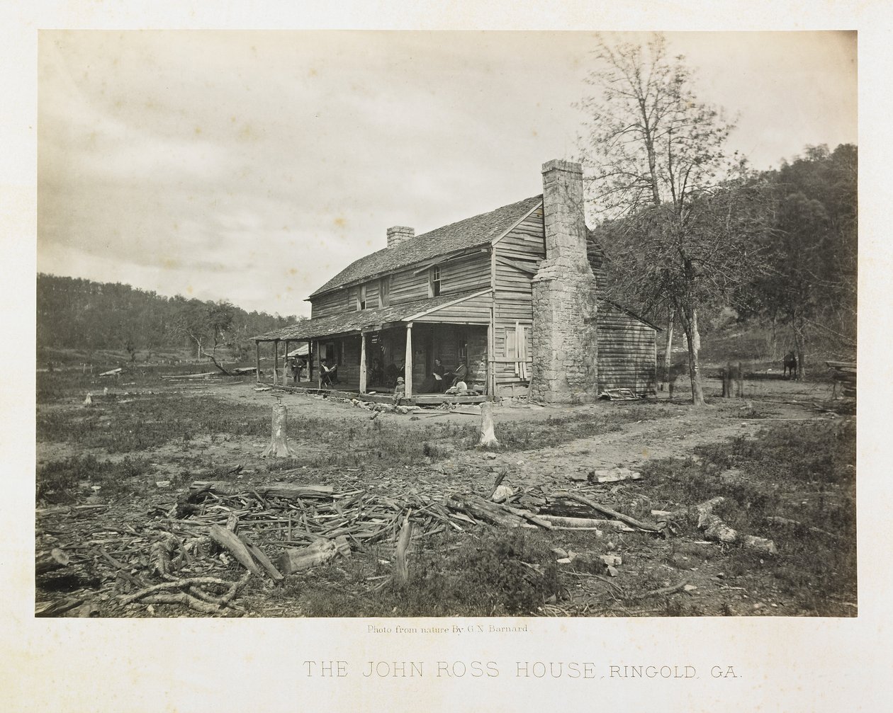 John Ross-huset, Ringgold, Georgia af George N. Barnard