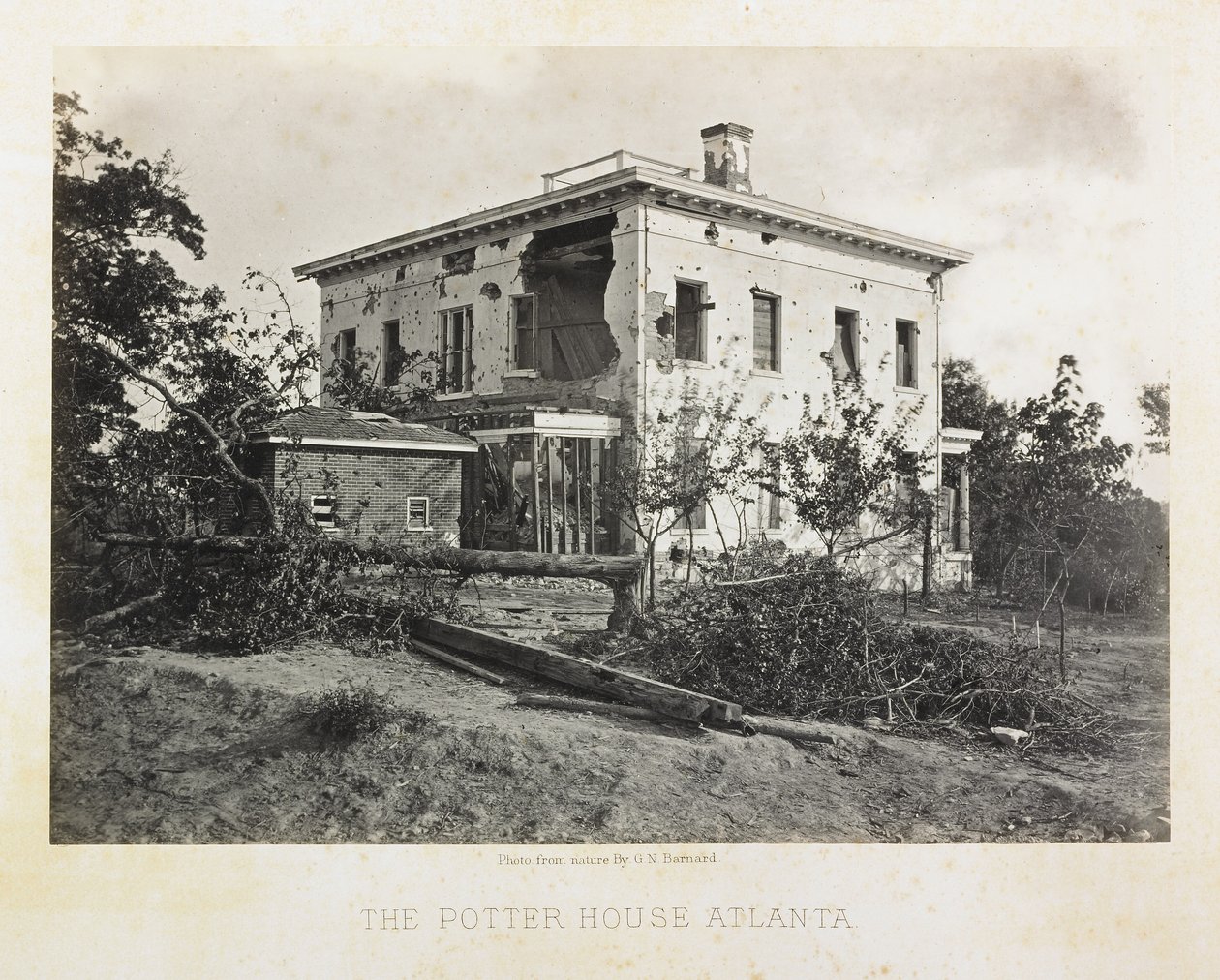Potter-huset, Atlanta af George N. Barnard