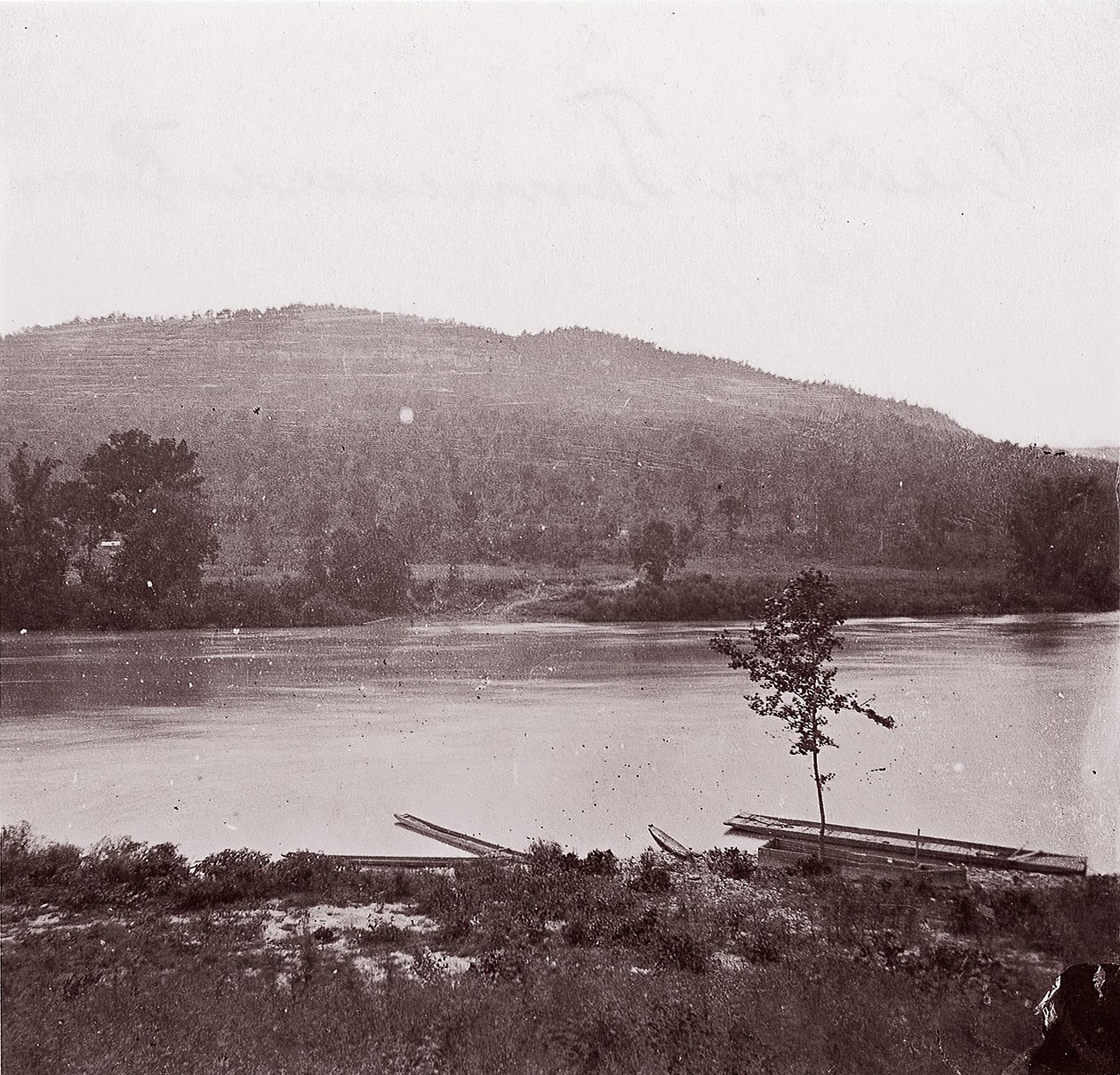 Udsigt over Tennessee River, ca. 1864. af George N. Barnard