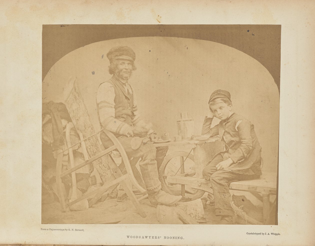 Skovhuggernes nooning af George N. Barnard