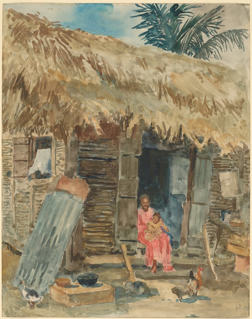 Hytte i Trinidad af George Overbury