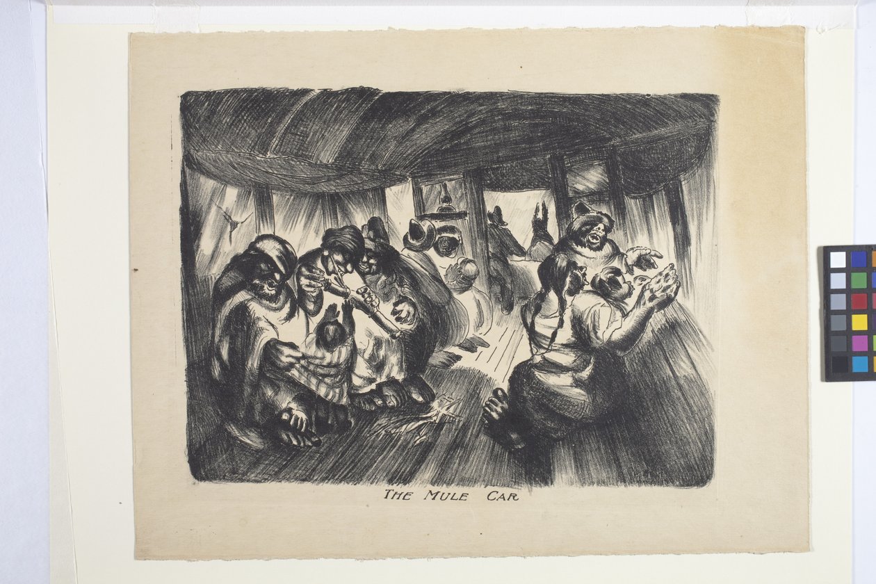 The Mule Car (blæk, blyant) af George Overbury