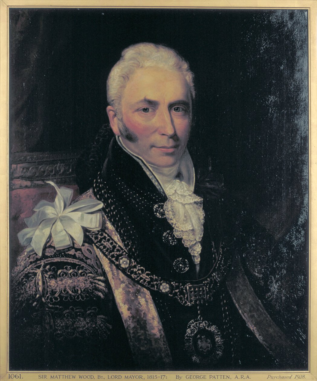 Sir Matthew Wood, overborgmester 1815-1817 af George Patten