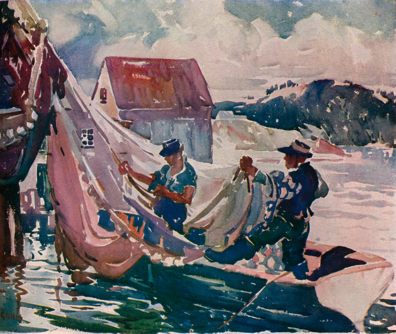 Winding Nets, c1930dani af George Pearse Ennis