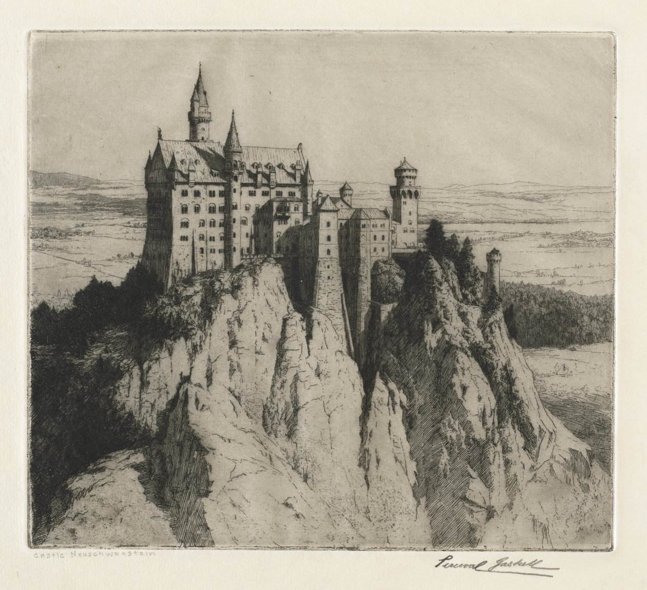Slot Neuschwanstein af George Percival Gaskell