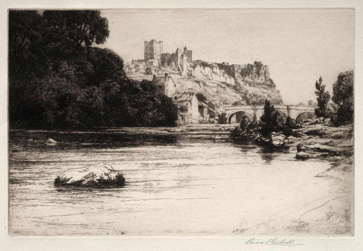 Richmond Castle af George Percival Gaskell