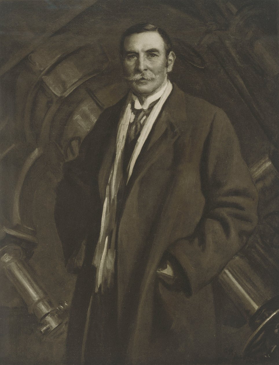 Sir William Henry Mahoney Christie, ca. 1911 (tryk) af George Percy (after) Jacomb Hood