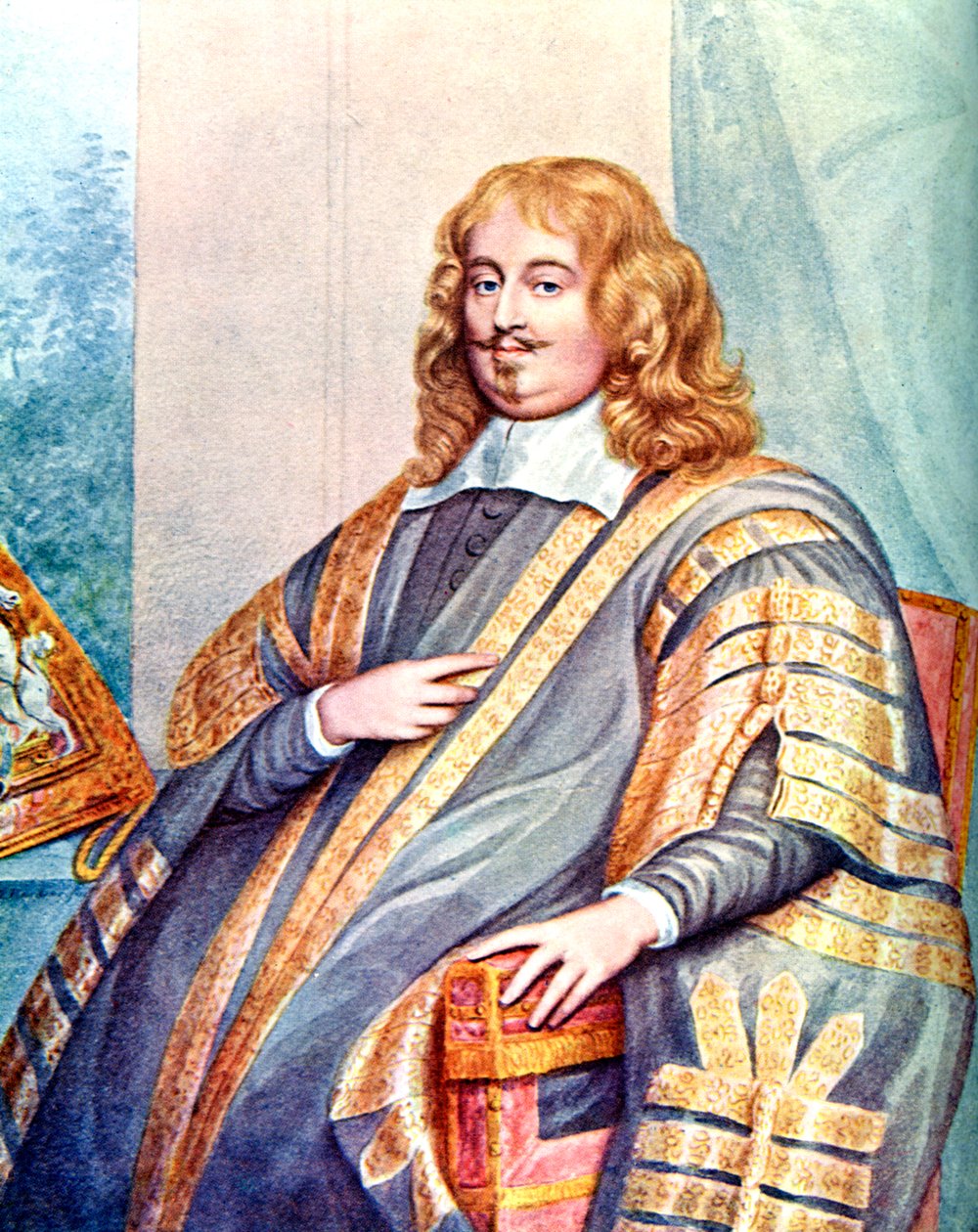 Edward Hyde, 1. jarl af Clarendon, engelsk statsmand og historiker fra det 17. århundrede, c1905. af George Perfect Harding