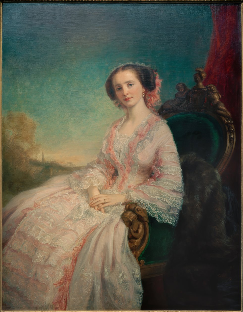 Caroline Slidell Perry Belmont af George Peter Alexander Healy