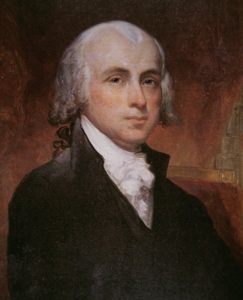 James Madison (1751-1836) (farve litho) af George Peter Alexander Healy
