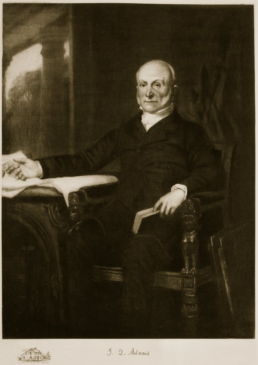 John Quincy Adams, 6. præsident for USA, pub. 1901 (fotogravure) (se også 102587) af George Peter Alexander Healy
