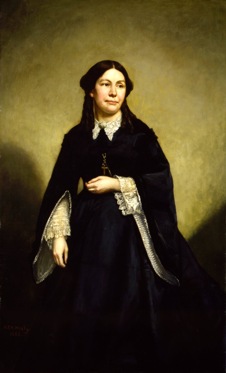 Mrs. William Tecumseh Sherman, 1868. af George Peter Alexander Healy