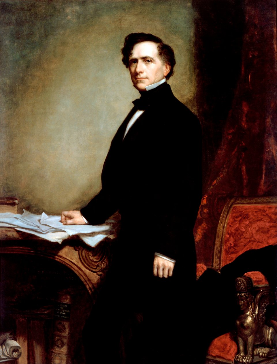 Portræt af præsident Franklin Pierce af George Peter Alexander Healy