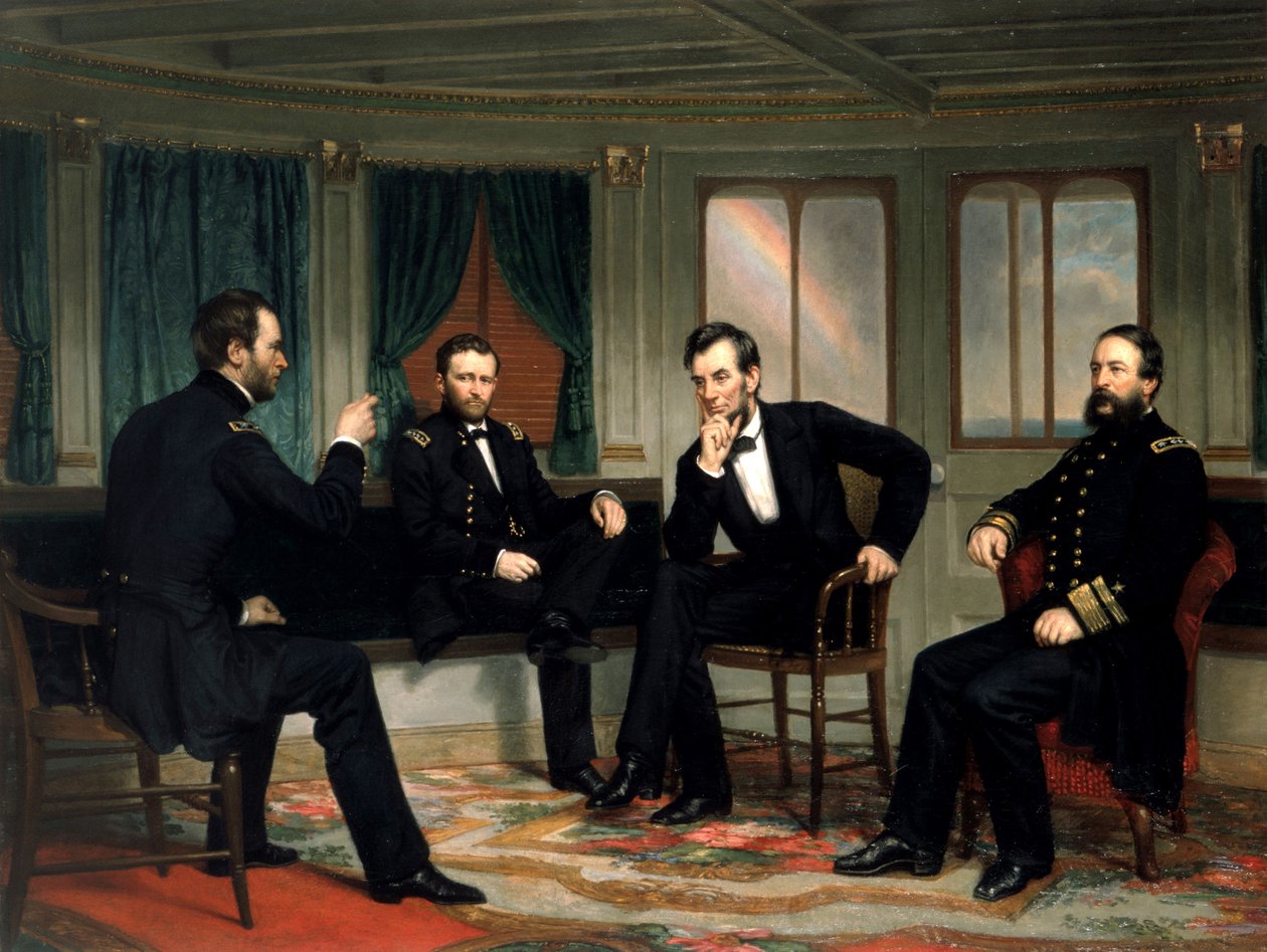 Fredsstifterne, 1865 af George Peter Alexander Healy
