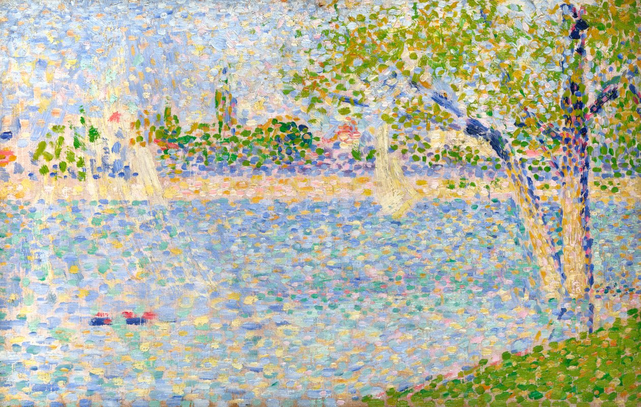 Seinen set fra La Grande Jatte, af George Pierre Seurat