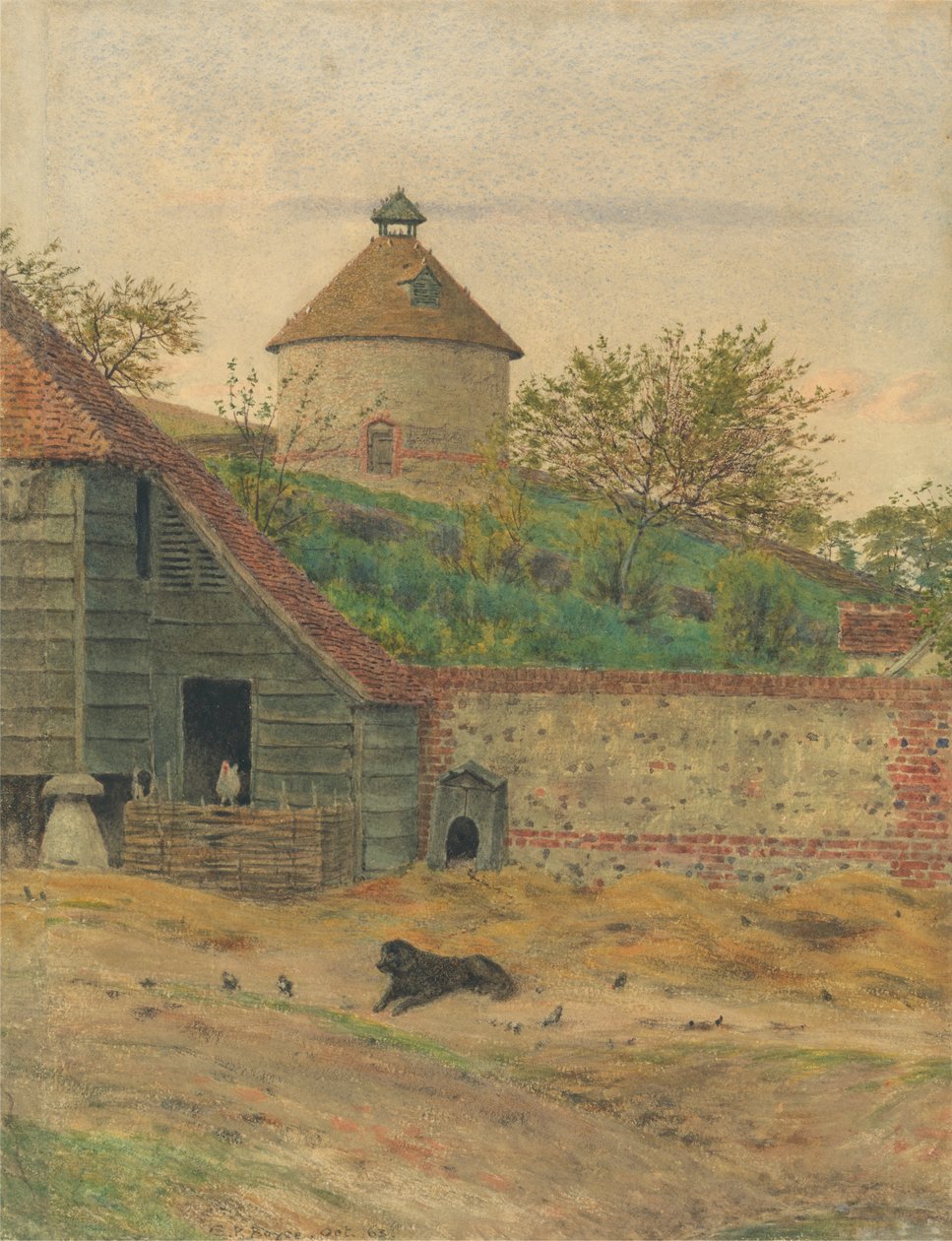 Dueslag ved Streatley af George Price Boyce