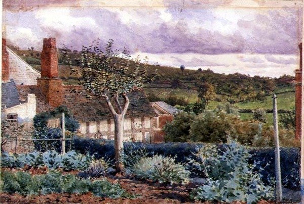 Fra Garden of Sherford Cottage, Bromyard af George Price Boyce
