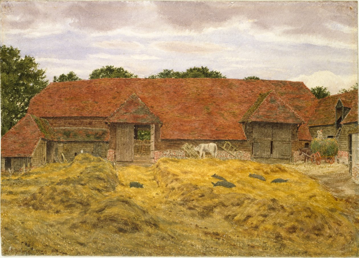 Red Barn ved Whitchurch, 1868 af George Price Boyce