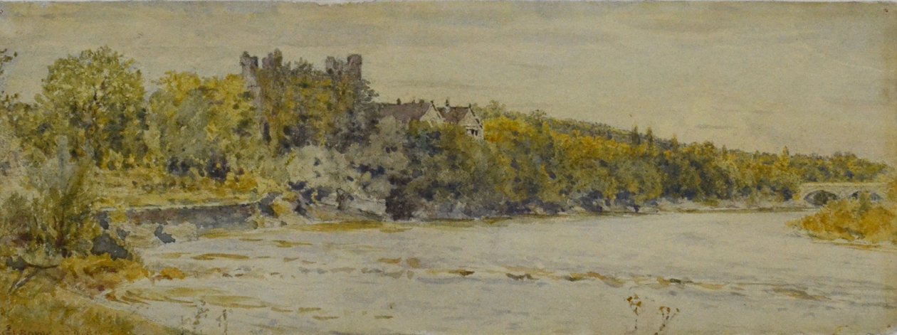 The Tyne ved Bywell, Northumberland af George Price Boyce