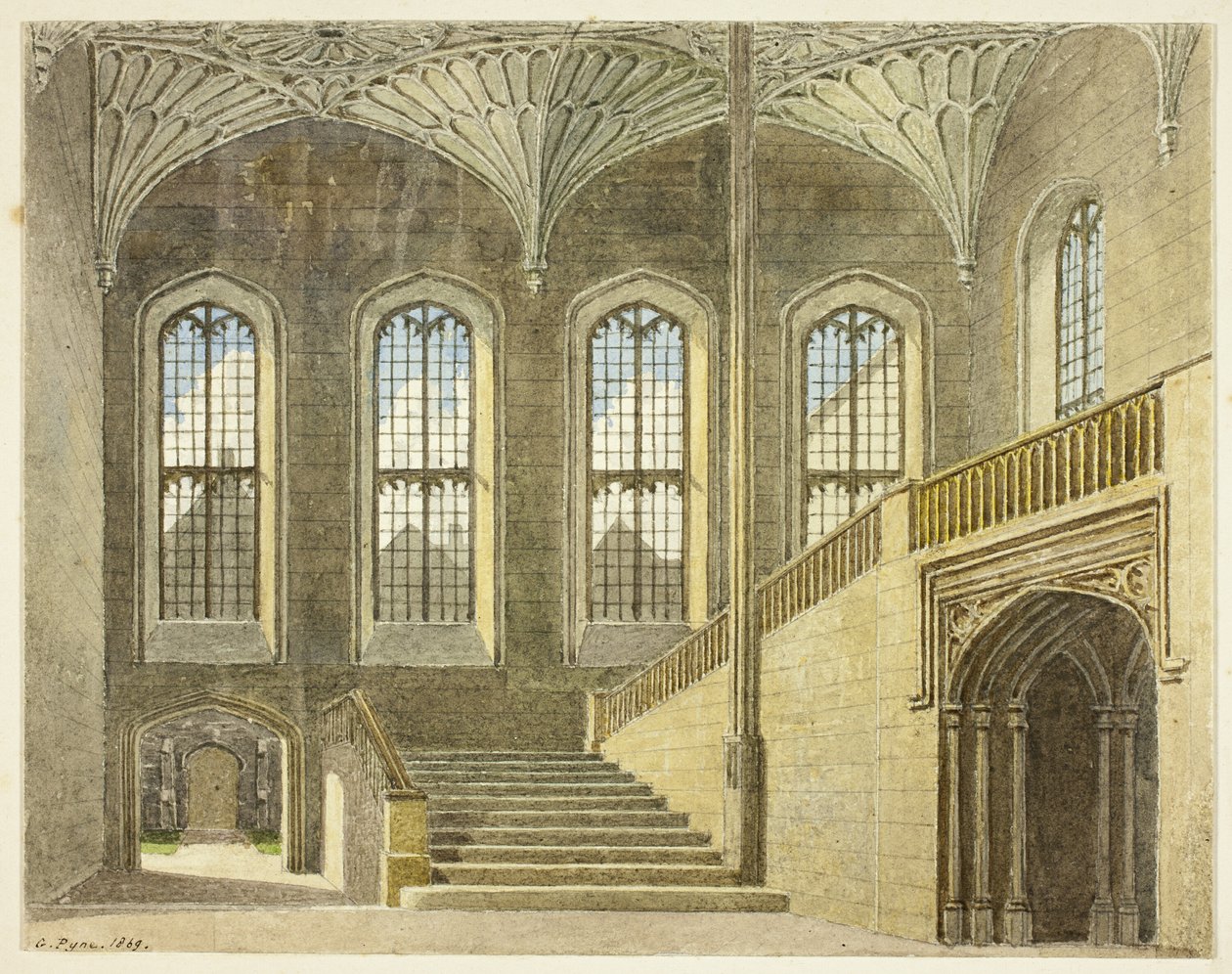 Entrance Hall, Christchurch, Oxford af George Pyne