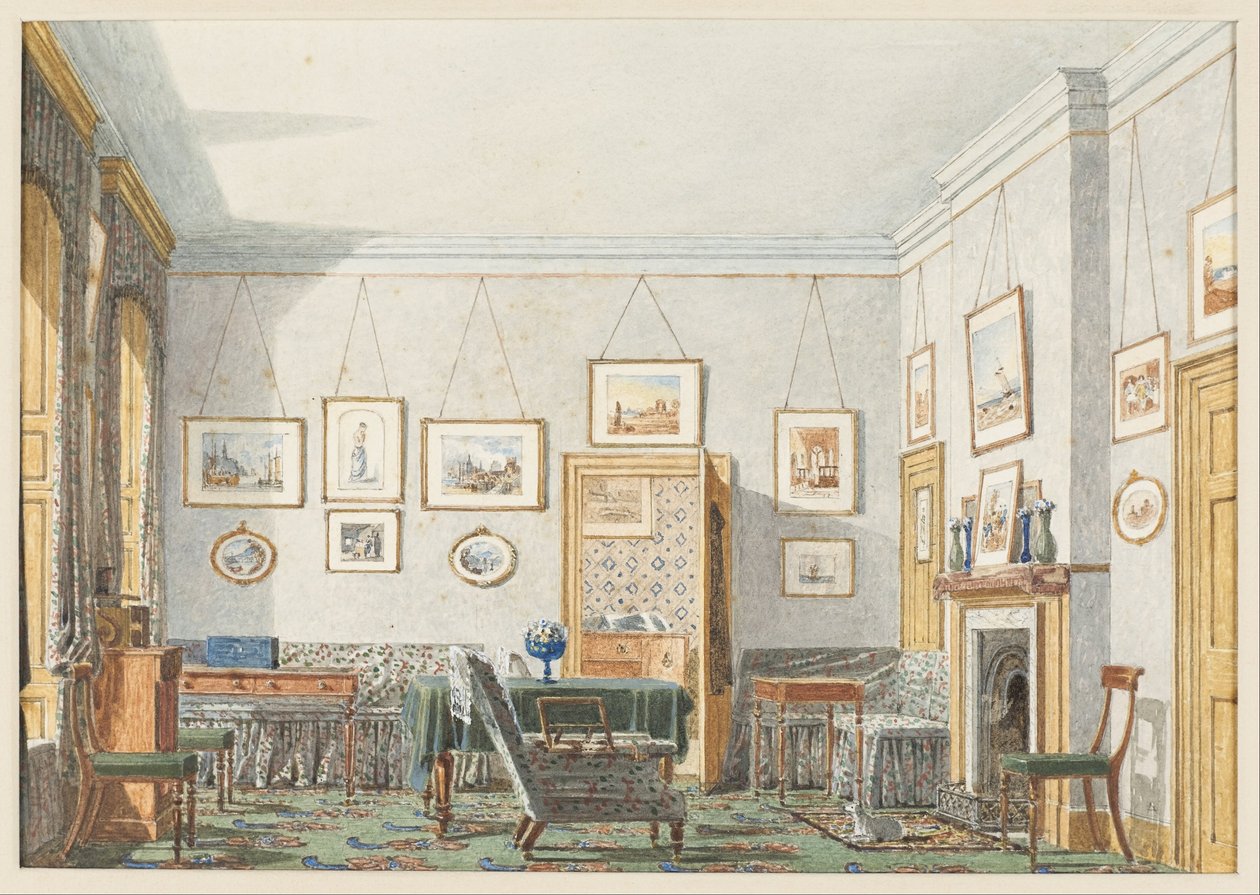 George James Drummonds værelse i Oxford, 1853 af George Pyne