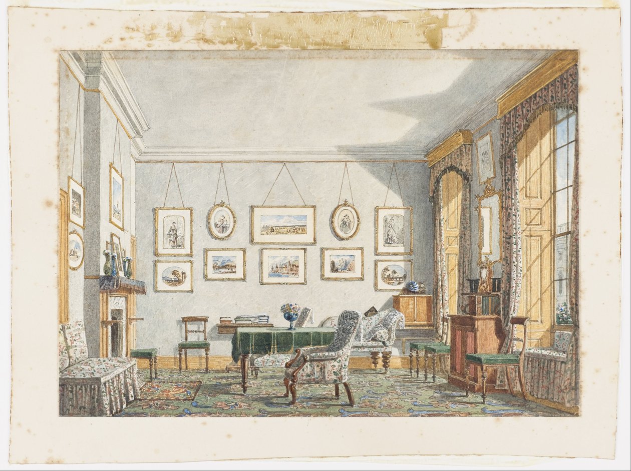George James Drummonds værelse i Oxford, 1853 af George Pyne