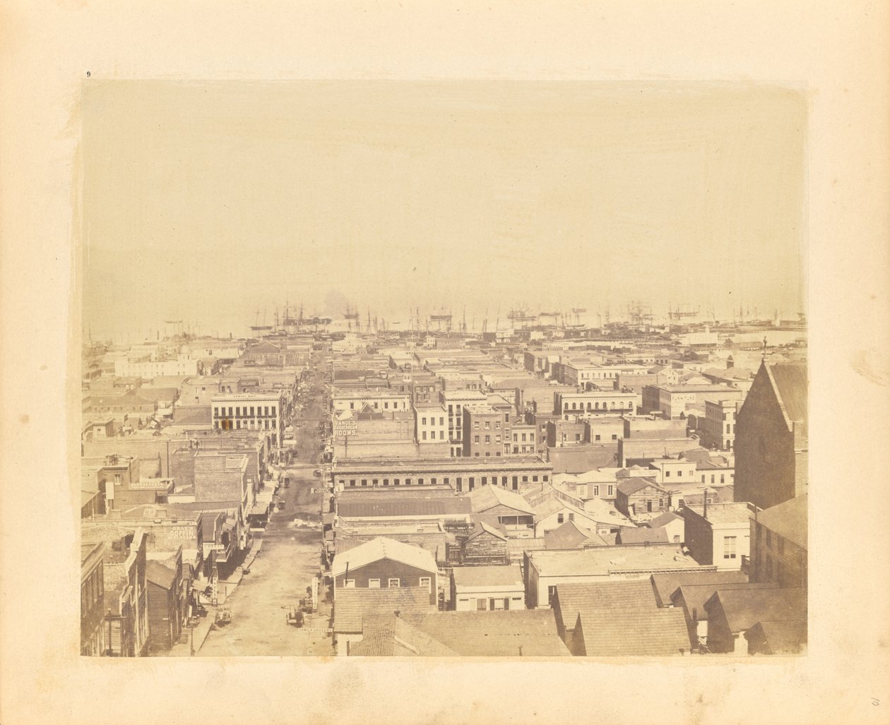 Udsigt ned ad Sacramento Street. af George R. Fardon