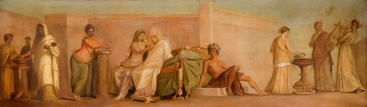 En kopi af Aldobrandini-ægteskabet, 1838. af George Richmond