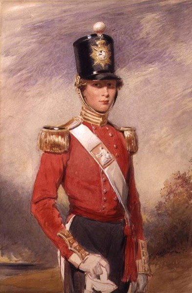 En ung officer fra 9. fodregiment, Norfolk af George Richmond