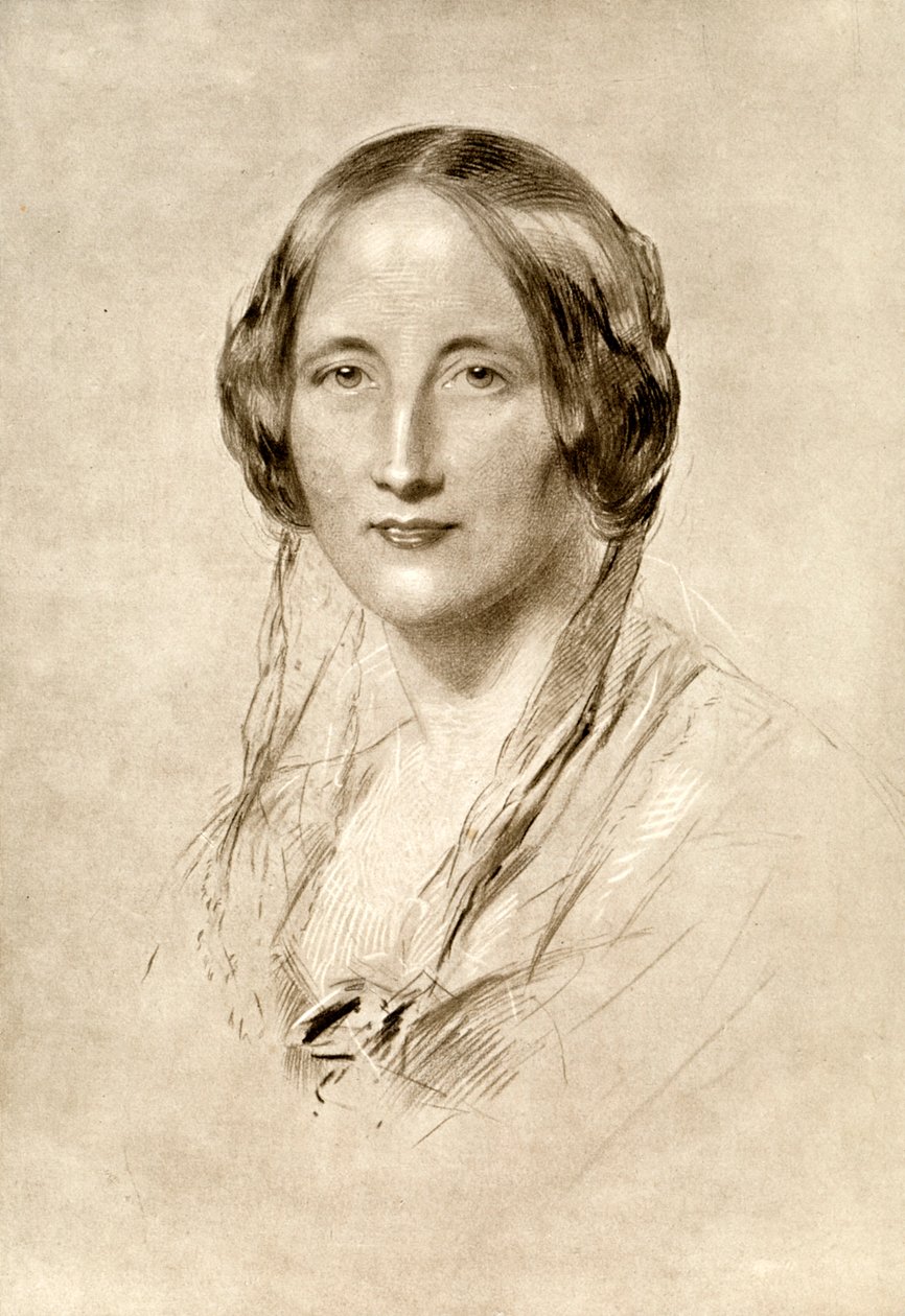 Elizabeth Gaskell, britisk romanforfatter fra det 19. århundrede, 1910. af George Richmond