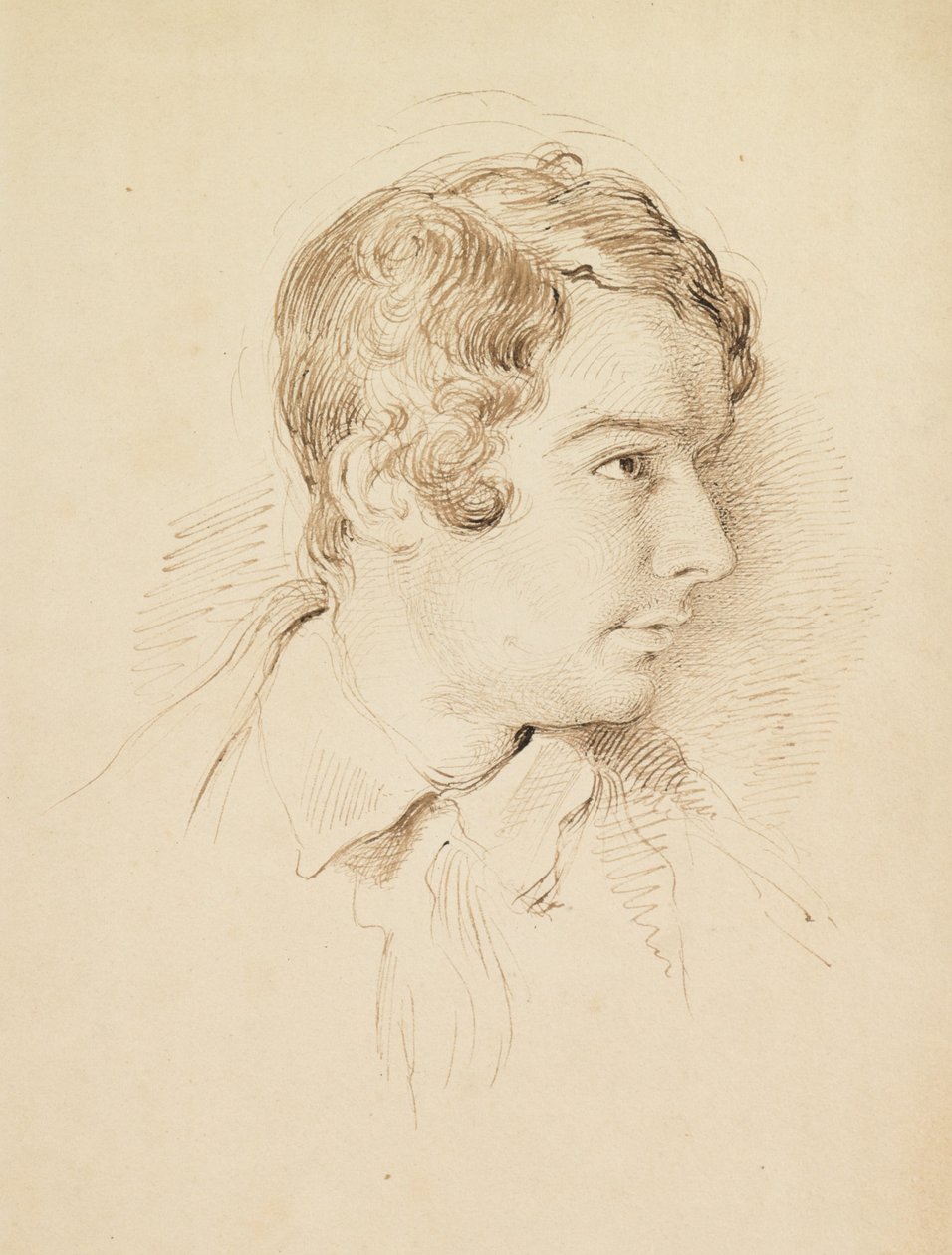 Hoved af en mand af George Richmond