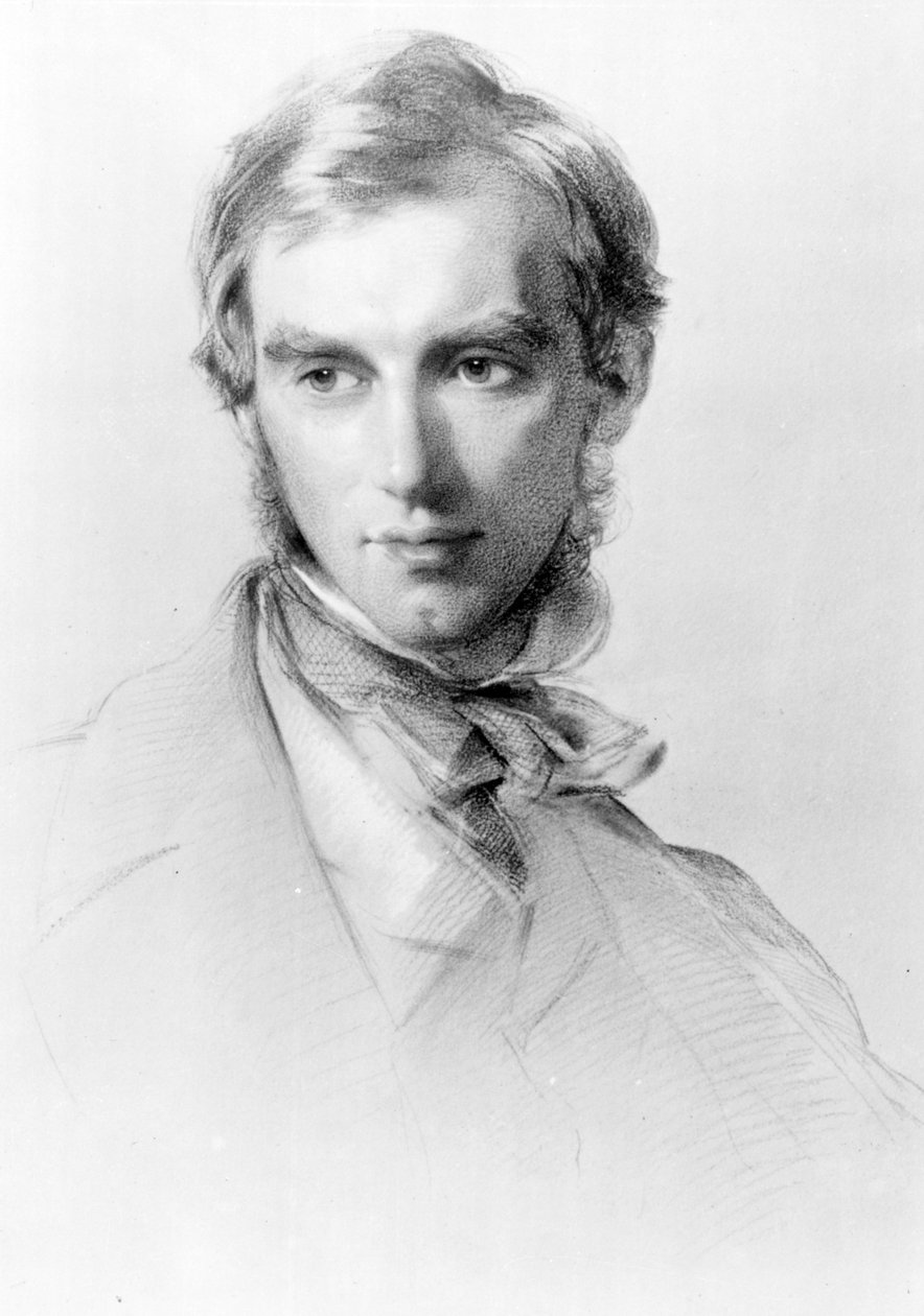Joseph Dalton Hooker, ca. 1851 (kul og kridt på papir) af George Richmond