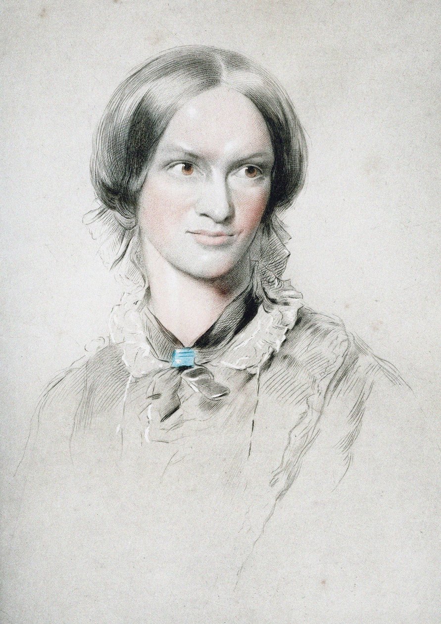 Portræt af forfatteren Charlotte Brontë 1816-1855, ca. 1850. af George Richmond