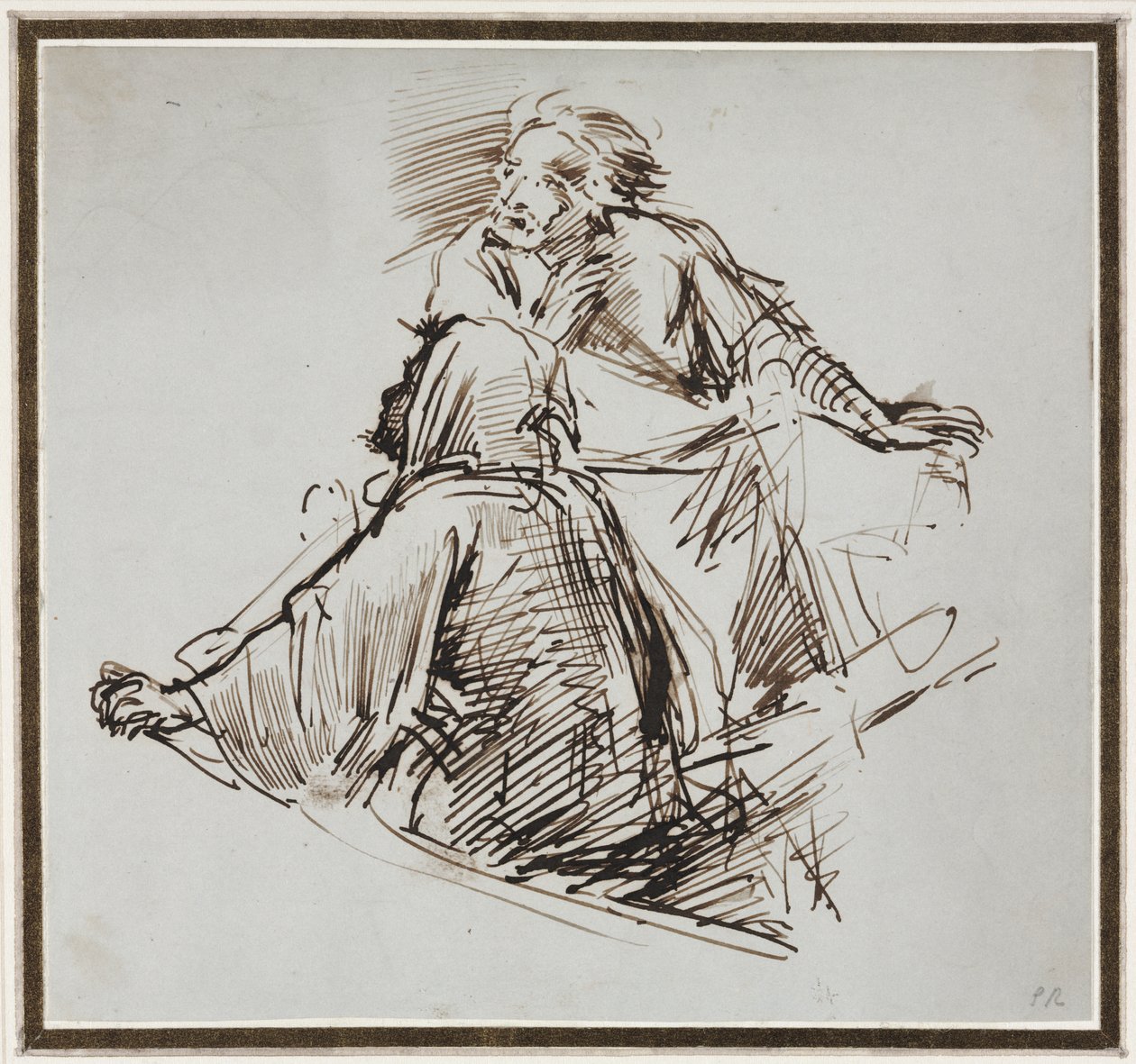 To Mandsfigurer af George Richmond