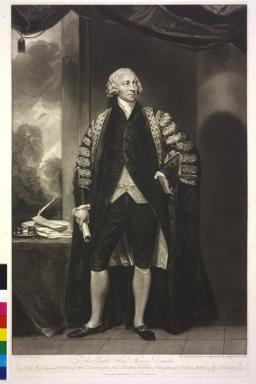 1. vicomte Melville Dundas af George Romney