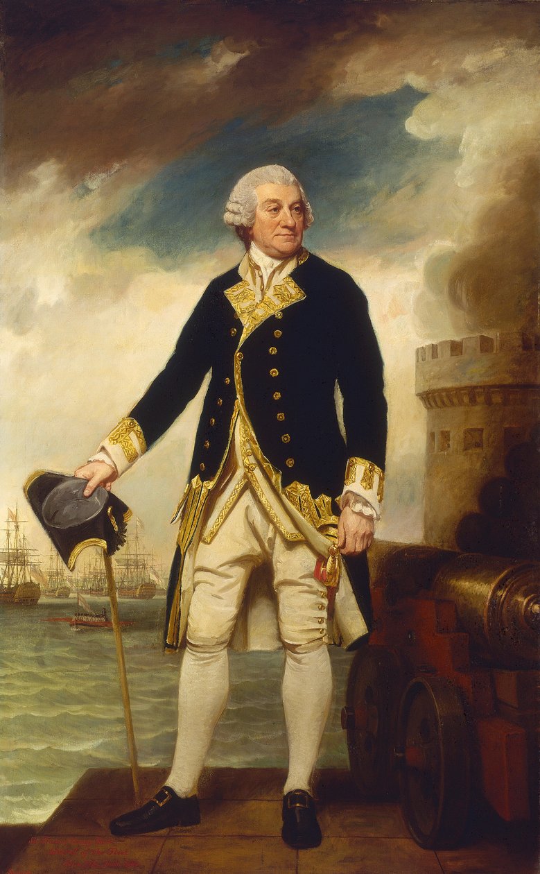 Admiral Sir Francis Geary (1709/10-1796) af George Romney