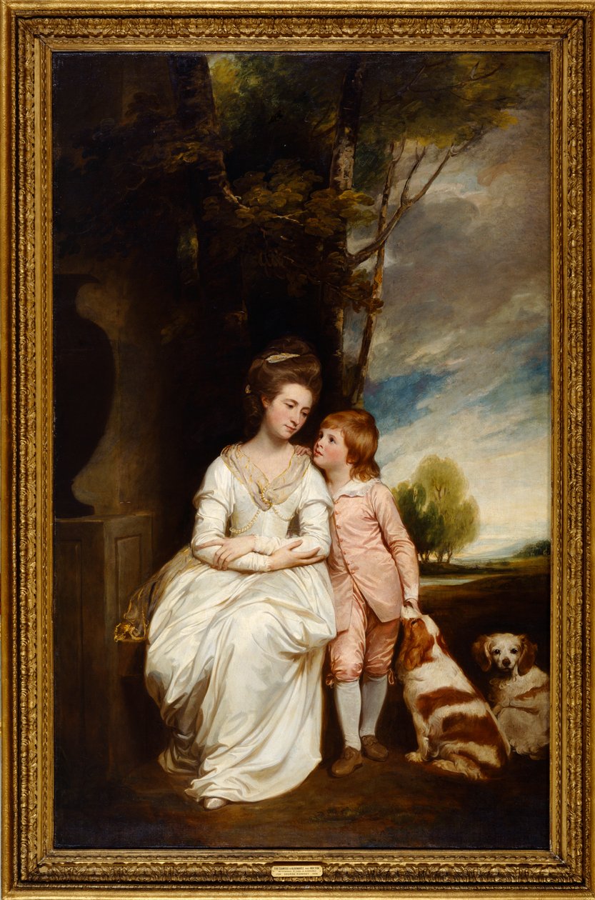 Anne grevinde af Albemarle og hendes søn af George Romney